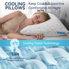 Cooling Shredded Memory Foam Pillows for Sleeping 2 Pack, Adjustable Bed Pillow 