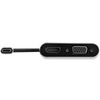 StarTech.com USB-C to VGA and HDMI Adapter - USB-C Multiport Adapter - 4K 30Hz - Space Grey - Integrated Cable -