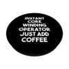 Instant Core Wickling Operator Simple Coffee PopSockets with Interchangeable PopGrip