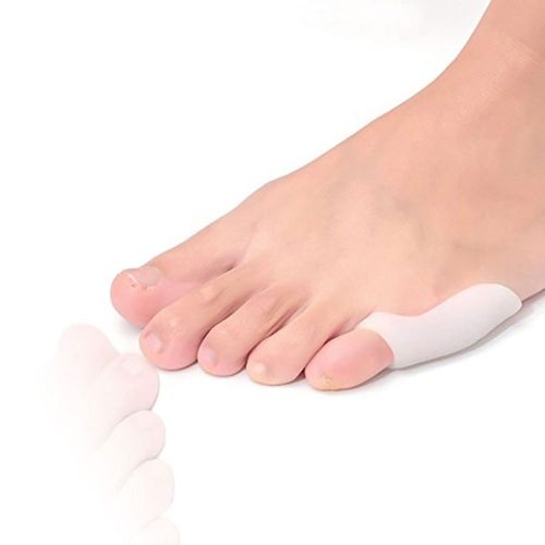 4 Pack Tailor’s Bunion Foot Pain Relief Pads | Soft Silicone Gel Bunionette Toe Pads for Women and Men | Tailor Bunions Toes Cushion Corrector and Protectors for Tailors, Calluses, Blisters, Corns