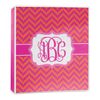 Personalized Pink & Orange Chevron 3-Ring Binder - 1 inch