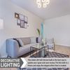4Pack LED Round Half Chrome Globe Light Bulb G25, 2700K, 5W(40W), E26, 450LM