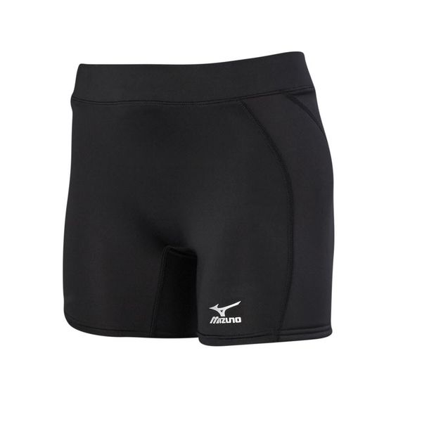 Mizuno Adult Women's Fastpitch Softball Low Rise Padded Sliding Shorts, Black, XX-Small