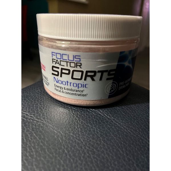 New Focus Factor Sports Nootropic Pre-Workout Drink Mix—Fruit Punch—20 Servings