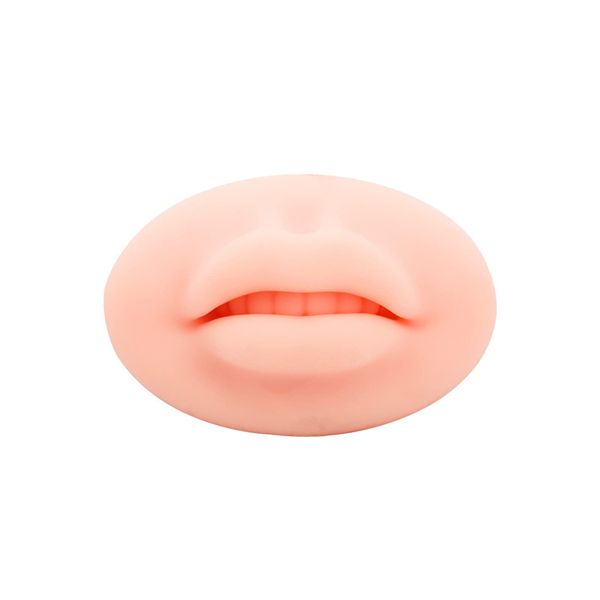 Doyime 3D Lip Practice Silicone 3D Silicone Lip for Tattoo Practice Solid Color Artificial Skin Tattoo Practice Lip Imitation Soft Elastic Fake Lips Tattoo Artist Tattoo Practice Skin Durable