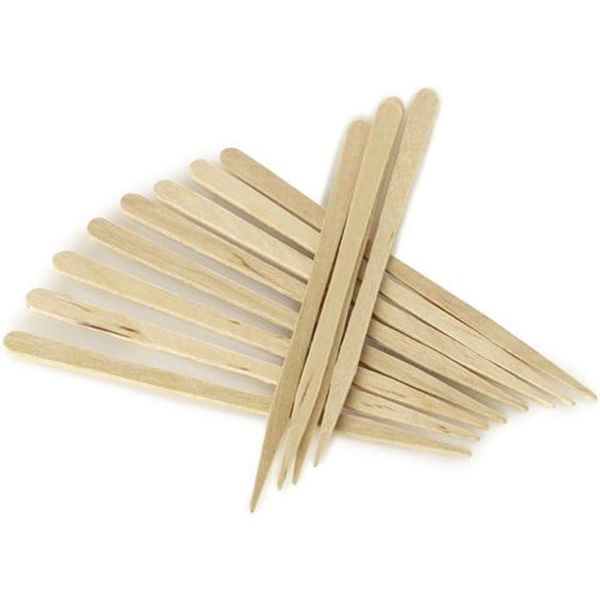 206 Eyebrow Small Wooden Wood Tongue Depressors Spatulas Wax Waxing Tatoo Sticks (Pack of 600)