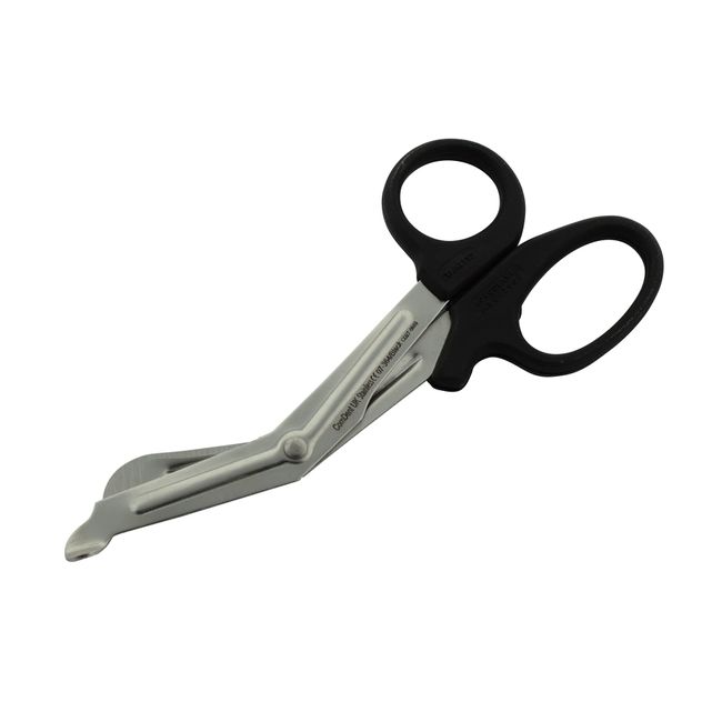 Trauma Shears 6.2'' Stainless Steel Medical Bandage Scissors EMT Shears for Emergency Supplies Nurse Utility Scissors (Black)