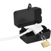 AGT Plug lock: set of 4 lockable power plug protection box with padlock (plug safe, plug lock, washing machine, socket)