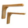 Shelf support brackets with covers 180mm Invisible/Concealed Fixings Light Brown by GTV