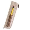 The Basic Felt Beauty Cosmetic Bag Small Tool Pouch Pencil Case - Beige