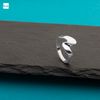 Amberta Solid Sterling Silver Wave Ring for Women: Wavy Ring Size T