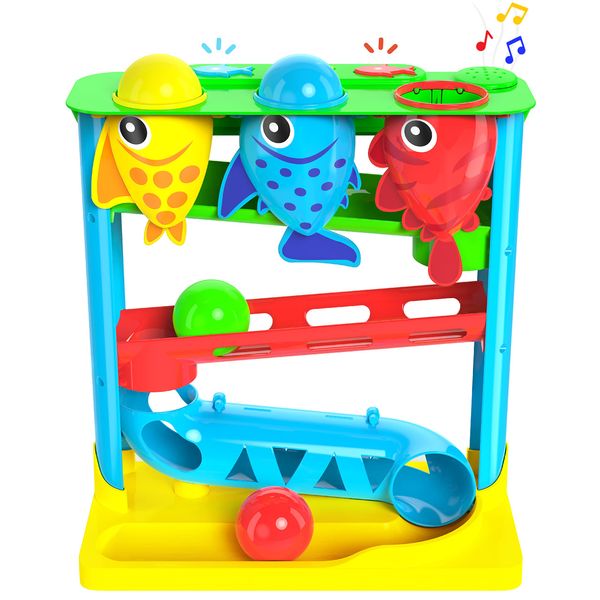 Move2Play, Feed The Fish, Interactive Baby Toy, 1 Year Old Birthday Gift For Boys & Girls, 9-12 Months, 6 7 8 9 10 12+ Months