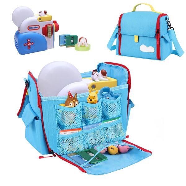 Keureedg Storage Bag Compatible with Little Tikes Story Dream Machine Books Starter Set, Carrying Case for Storybook, Audio Play, Character, Bag Only