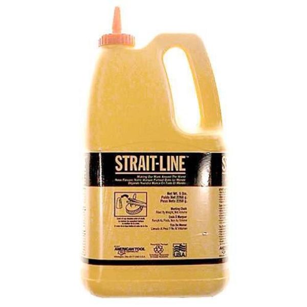 IRWIN Tools STRAIT-LINE 65104 Standard Marking Chalk, 5-pound, White (65104)