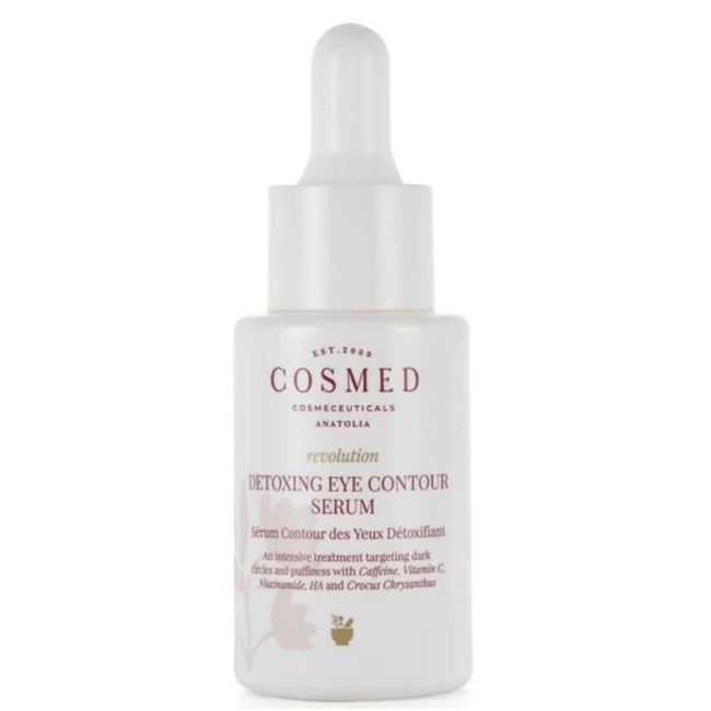 Cosmed Revolution Detoxing Eye Contour Serum Göz Altı Torbalanma Morluk Karşıtı Aydınlatıcı Göz Çevresi Serumu - Kafein C Vitamini Niacinamide 15 ml