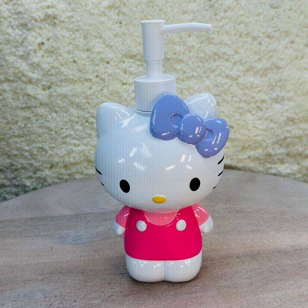 New Hello Kitty Soap Dispenser Full Body White Pink Purple Bow Home Decor Sanrio