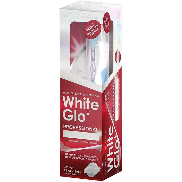 White Glo Extra Strength Whitening Toothpaste Professional Choice 100ml (Pack of 4)