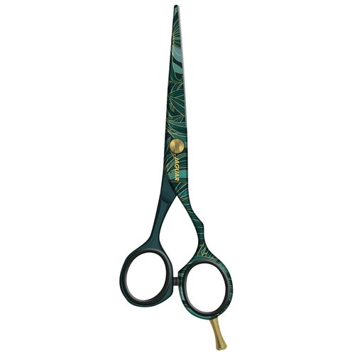 JAGUAR JaguART EXOTIC ISLAND 5.5 Inch Hairdressing Scissors in Offset Design Anti-Allergy Resistant High-Tech Coating in Photo Quality Made in Germany