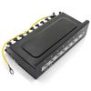 1aTTack.de 367459 Patch panel CAT6a 8 port black distribution panel LSA+ connection technology network distribution - RJ45 - TIA 568 A/B - black