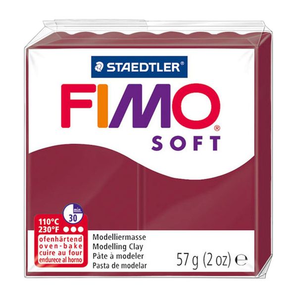 STAEDTLER Fimo Soft Polymer Clay 2Oz-Merlot