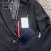 Horiuchi Mirror Industrial Unbreakable Mirror, Stainless Steel Card Mirror, Green Cord Included, Business Card Size, Convenient to Check Your Look On The Go, Fits In Your Pocket, Cute, Cool, Makeup Mirror, Sales Work, Going Out, Made in Japan