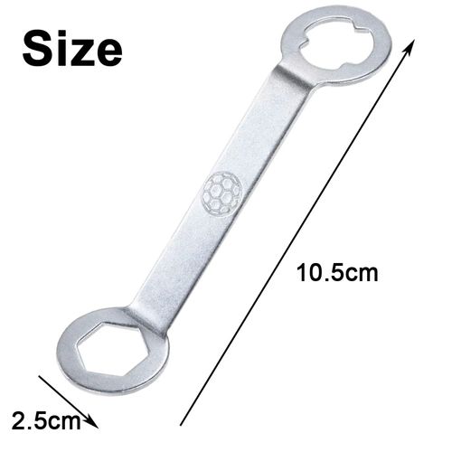 Deyixinup 2 PCS Aluminum Track Spikes Wrench Dual Interface Football Stud Wrench Professional Sports Shoe Spikes Replacement Tool for M5 Rugby Studs Soccer Shoes