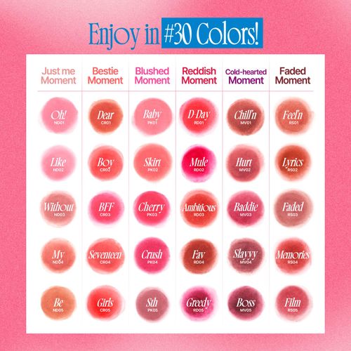 fwee Lip&Cheek Blurry Pudding Pot + Pendant Keyring | Reddish Moment - D-Day | Makeup Blush, Buildable Lightweight, Multi-Use Soft Matte Finish | 5g