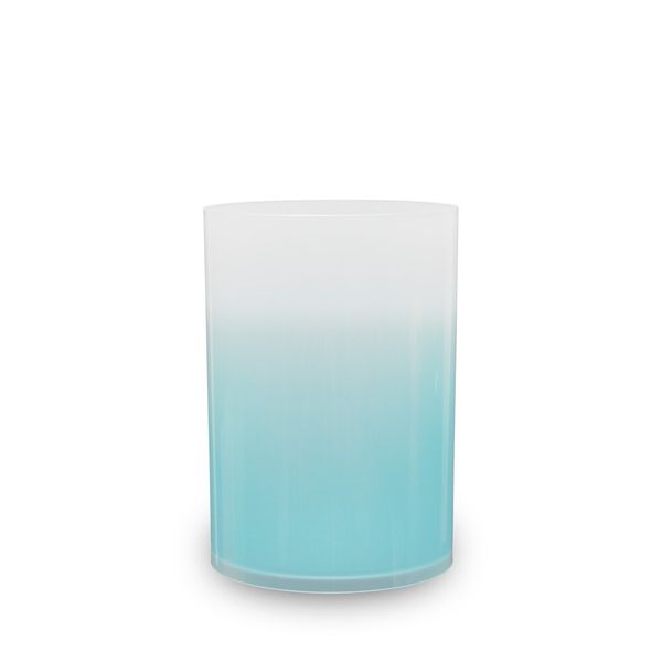 TATSU-CRAFT Clear Dust Box, Cocktail, M, 6.8 L, AB, Aqua Blue, Trash Can, No Lid, Stylish, Slim, Separated, Outdoor, No Lid, Stylish, Small, White, Kitchen, Bathroom, Bedroom, Living Room, Cafe