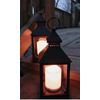 Black Decorative Lantern S/12 - 4 Hour Timer, Remote Control - 9 3/8"H  #9634-12