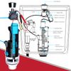 SPARES2GO Universal Automatic Flush Toilet Valve 1.5" 2" Touchless WC Cistern Dual Auto Sensor Button Kit