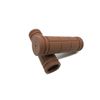 Beatus Basic Pattern Bicycle Handle Grip Universal Short 90mm (Brown)