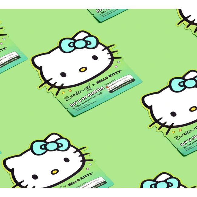 The Crème Shop x Hello Kitty Luv U So Matcha Printed Essence Sheet Mask -2counts