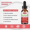 Magnesium Glycinate Drops, Liquid Magnesium Complex 2000mg Supplement with Magne