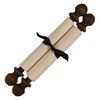 Small Blank Scroll 4" x36" for historic writing-Oak, gold, silver
