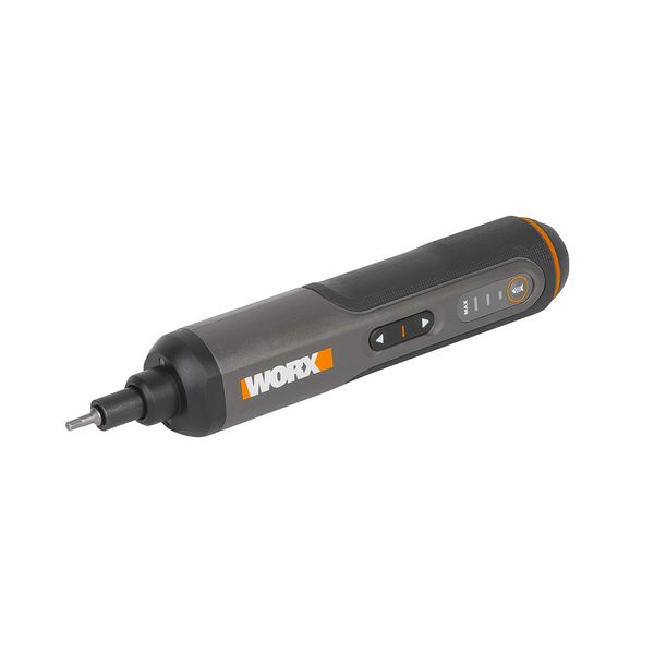 WORX WX240 3.6V (4V MAX) Mini Electric Screwdriver with 3-Gear Torque, 5Nm Power, 24pc Screwdriver Bits, LED Light - Lightweight, Cordless, USB C Charging, Ideal for Assembly & Repair Projects