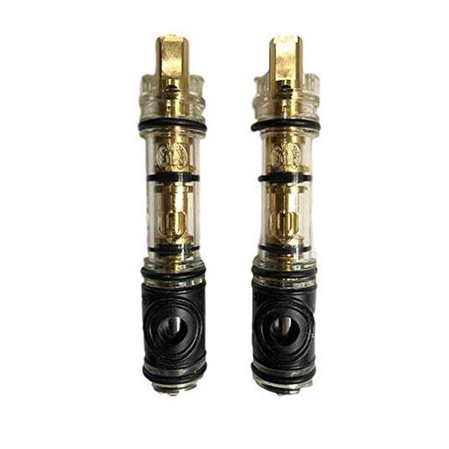 1225 1225B Dual-Seal Cartridge Replacement Kit (2 Pack) Compatible with Moen Single Handle Faucets/Showers, Brass Internal Shaft