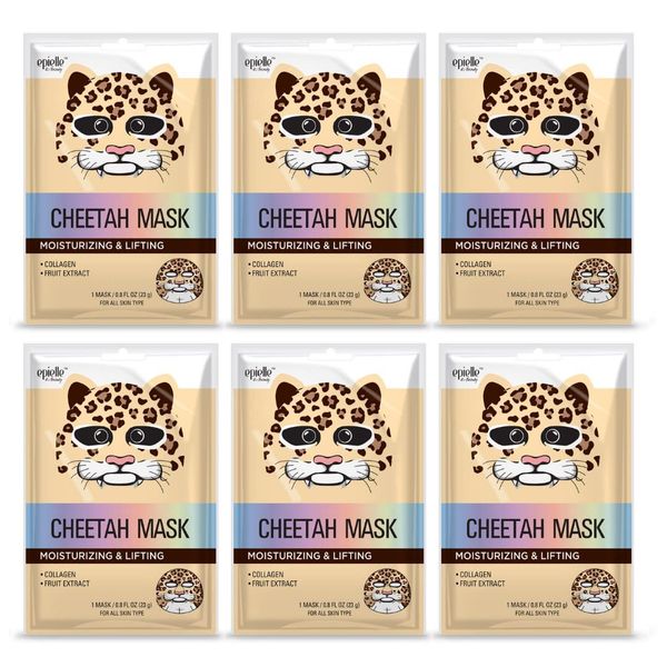 Character Masks (Cheetah 6pk)