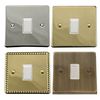 ElekTek Light Switch Cover Plate Conversion Single Victorian Chrome