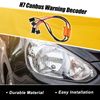 X AUTOHAUX 2pcs H7 LED Car Headlight Canbus Decoder Error Free Warning Resistors Decoder Replacement Anti Flicker Resistor