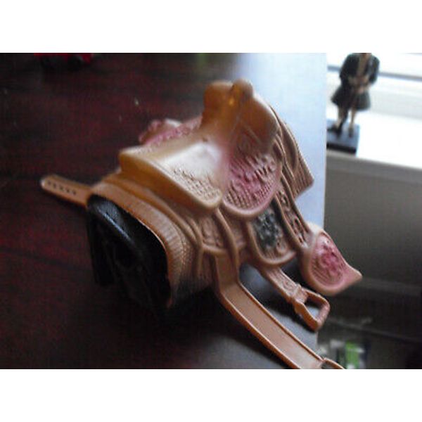 Vintage Vinyl or Rubber Large Toy Horse Saddle