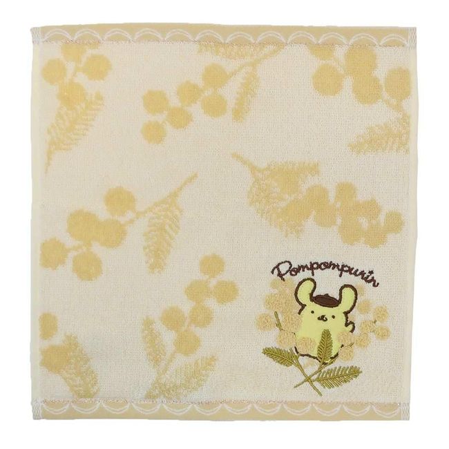 Marushin 3725003500 Mini Towel, Hand Towel, Handkerchief, Pom Pom Pudding, Bloom Pudding, 100% Cotton, Birthday Gift, Gift