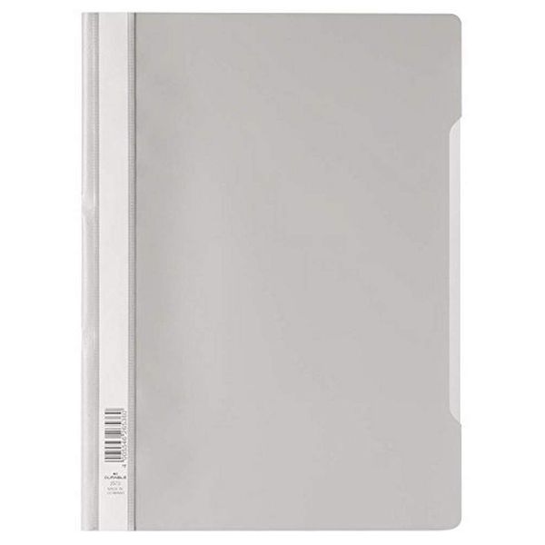Durable 252310 Clear View Folder-Report File A4 PP, Grey - Pack of 25