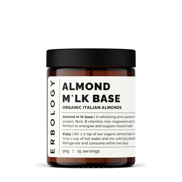 100% Organic Almond Milk Base 200g - Cold-pressed from Small-batch Fresh Almonds - Straight from Farm in Italy - Non-GMO - Recyclable Glass Bottle