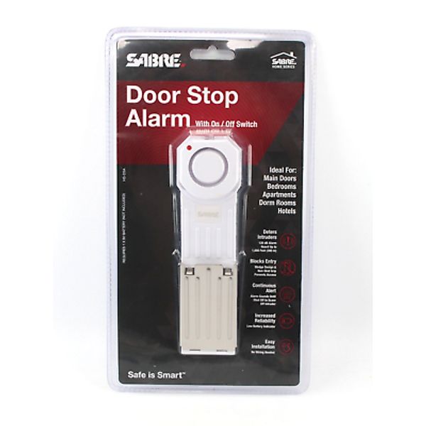 Sabre Security Door Stop Alarm Wedge Loud for Siren Hotel Dorm Apartment HS-DSA