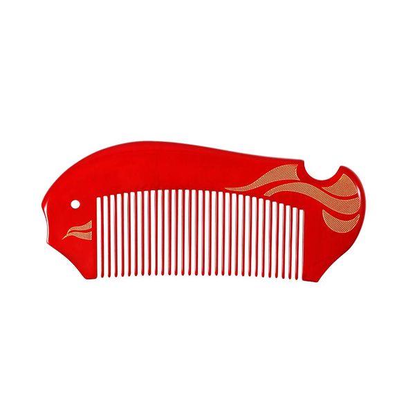 Tan Mujiang 0602 Wood Comb, Anti-Static, Natural Wood, Gift Box, Raw Lacquer Color Comb