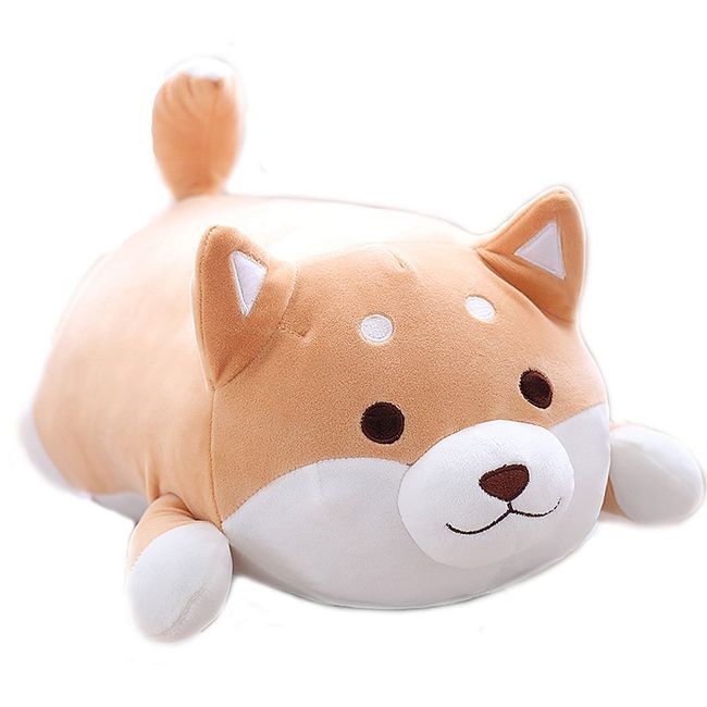 MISS TUTU Shiba Inu Dog Super Soft Plush Throw Pillow Lifelike Animal Pillows Plush Toy