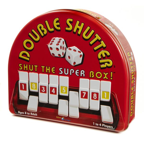 Blue Orange Games Double Shutter Shut The Box Dice Game, Fun Math and Strategy Family Game 1 to 4 Players for Ages 8+