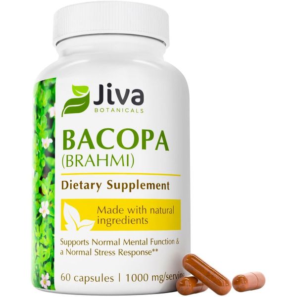 Bacopa Monnieri Supplement 1000Mg per Serving - Bacopa Monnieri (Brahmi) & Ex...