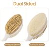 Shower Brush Long Handle Bath Brush Back Scrubber With Natural Soft And Stiff