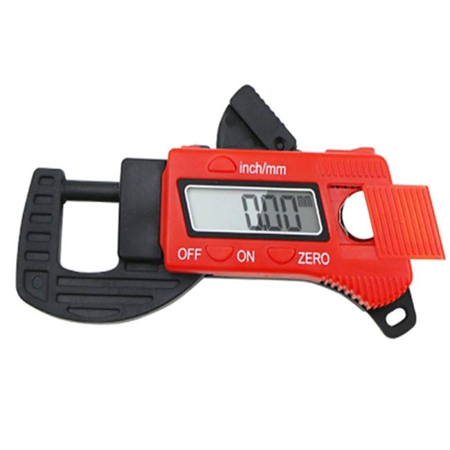 ANR Digital Micrometer High Precision Digital Gauge Thickness Measurement Leatherwork Printing Paper Large Thickness Display Red